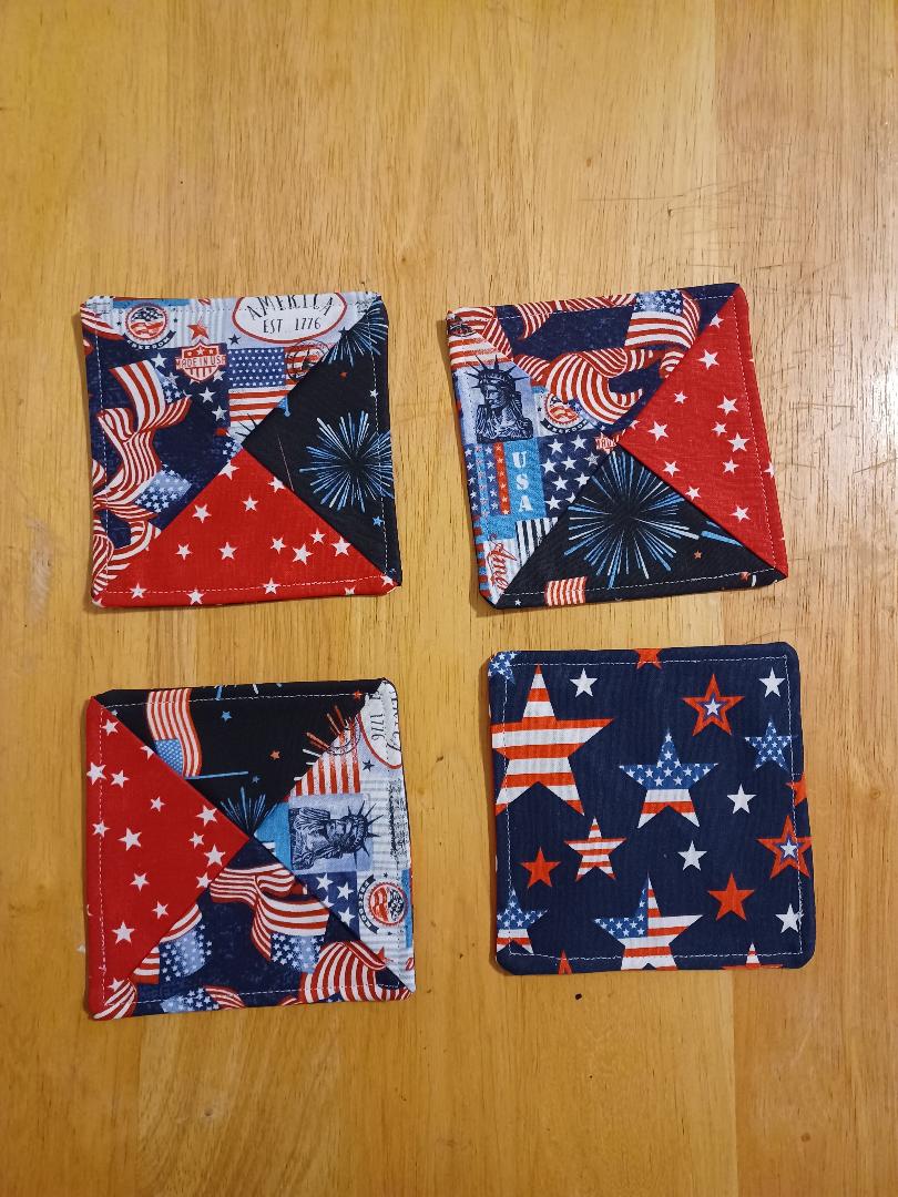 Patriotic coasters, triangle