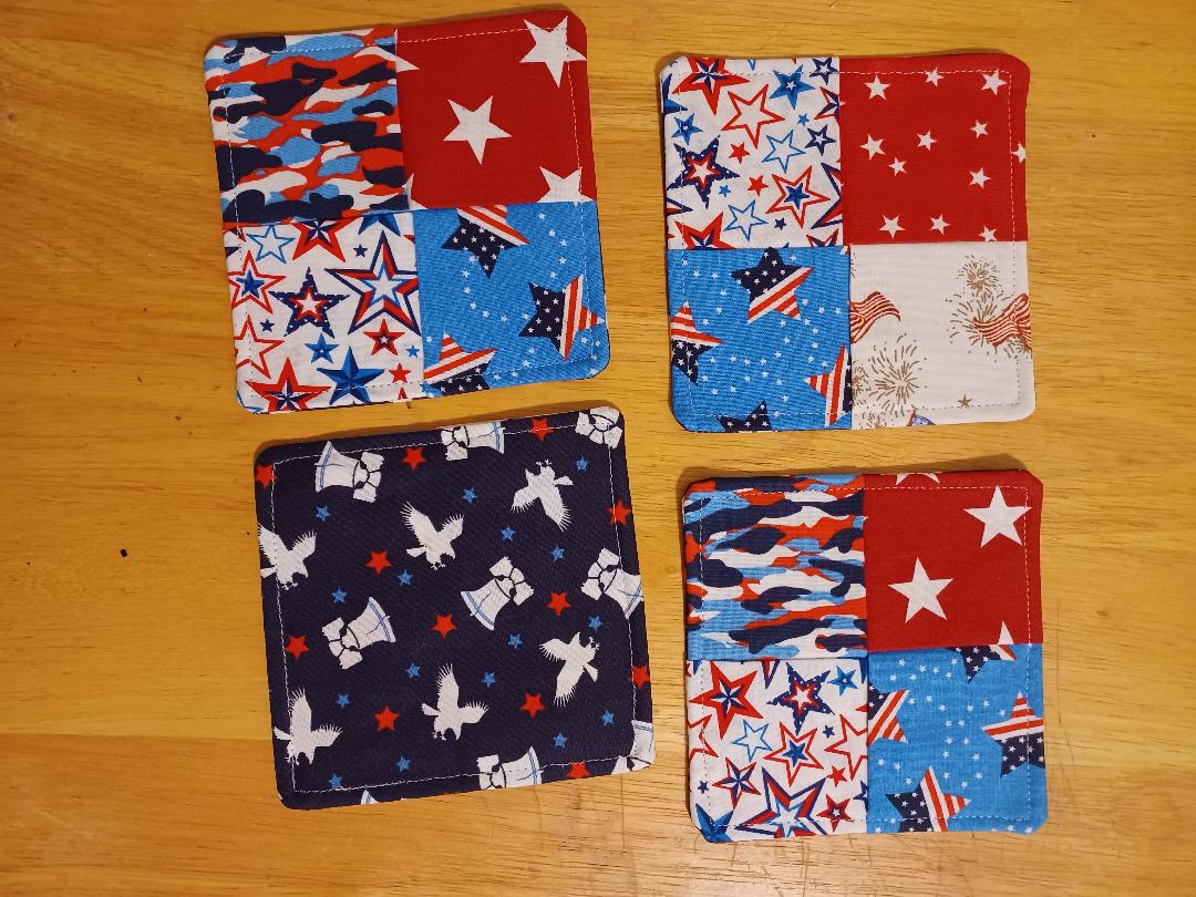 Patriotic Coaster, square