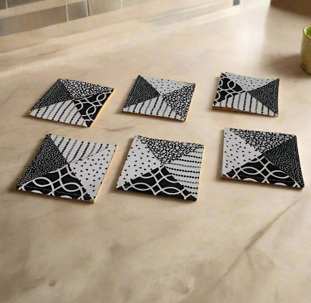 Black White Coasters