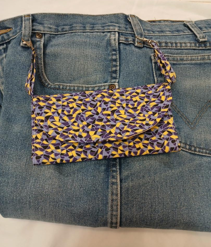 Purple Yellow Hip Wallet