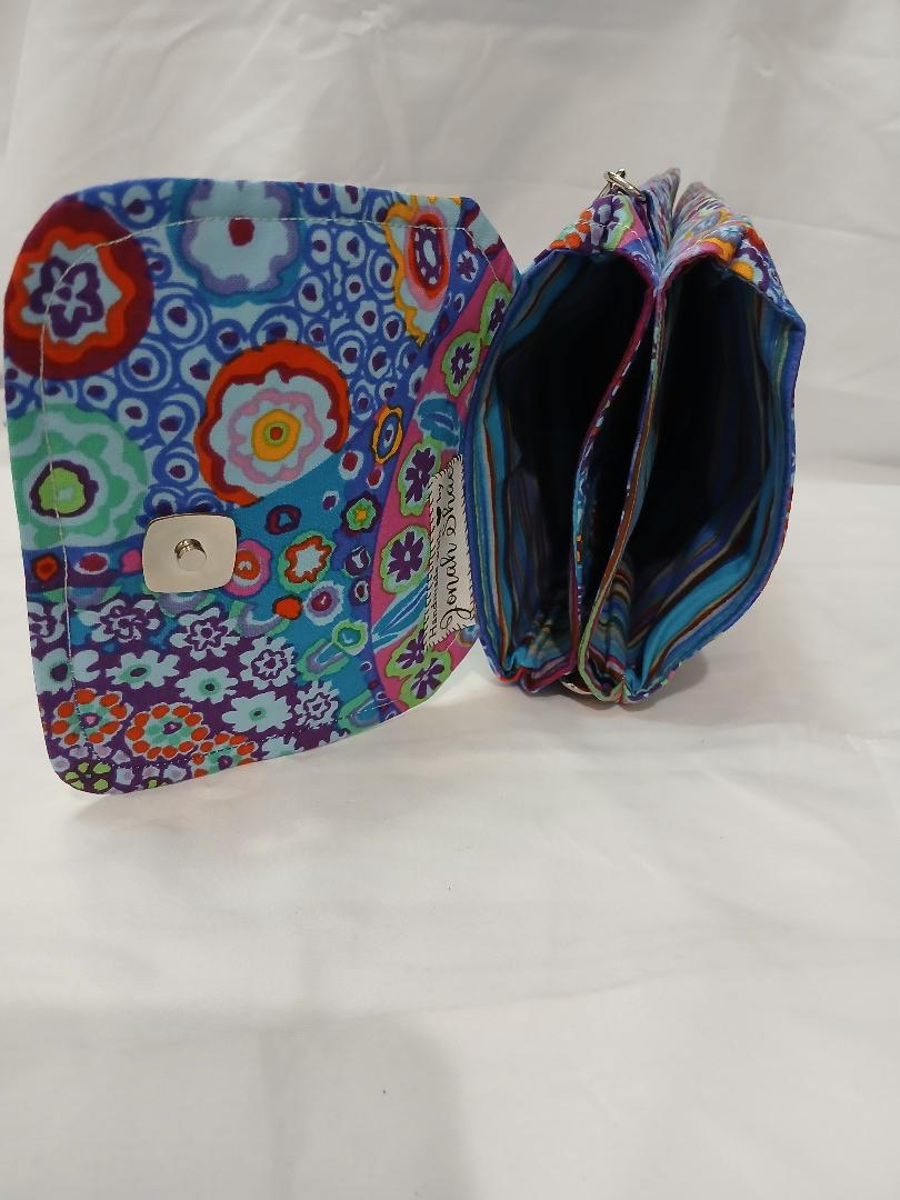 Multi-color crossbody wallet