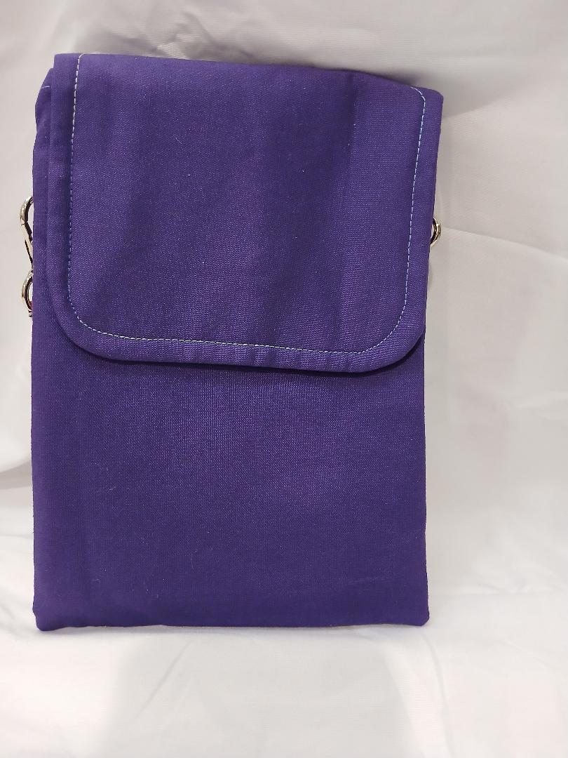 Purple with Pink Crossbody Wallet