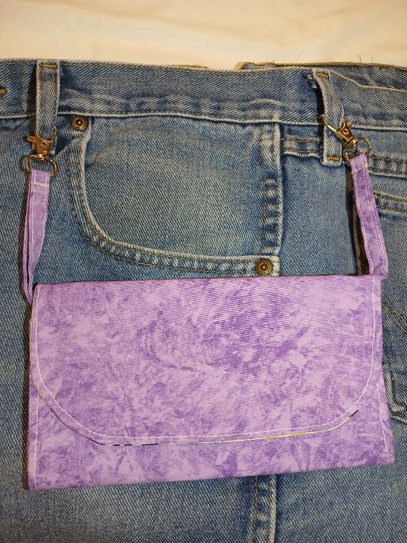 Brushed Purple Hip Wallet