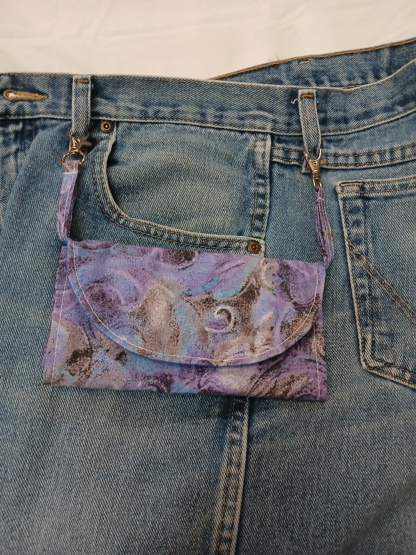 Purple/Blue Hip Wallet