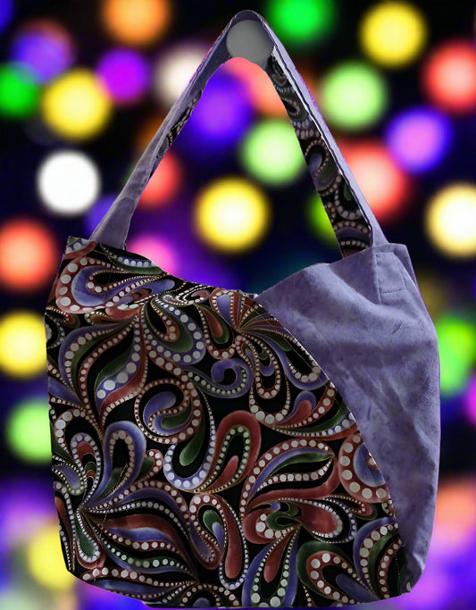 Mardi Gras purple tote