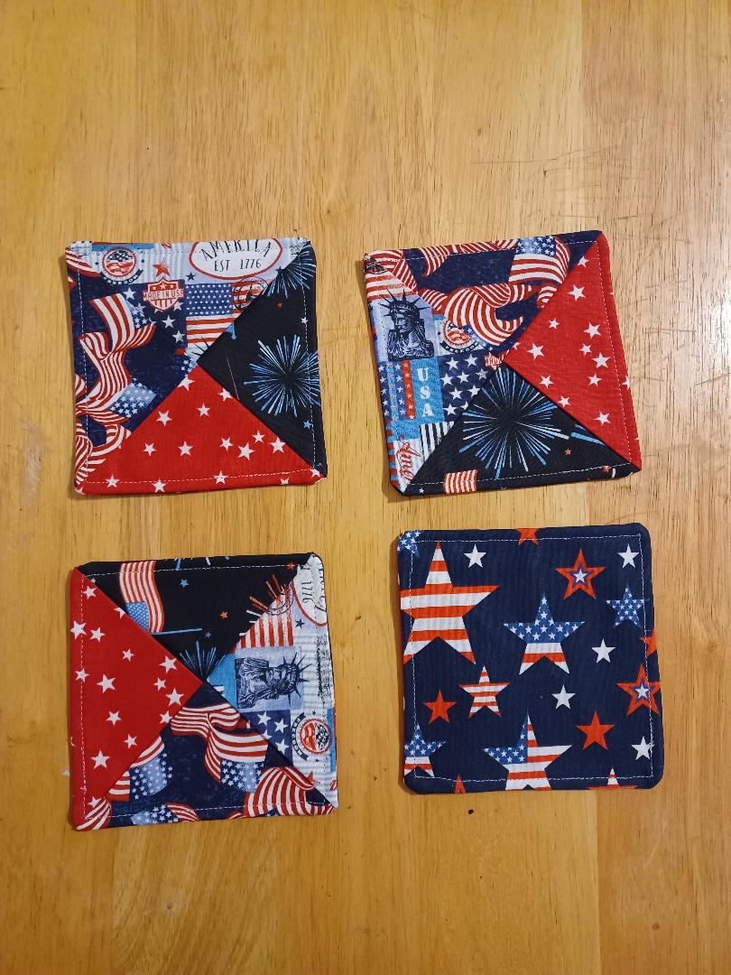 Patriotic coasters