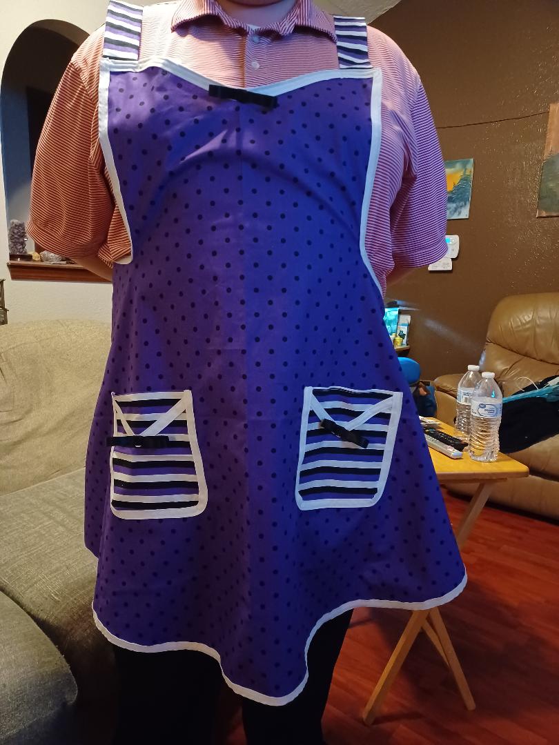 Purple adult size apron