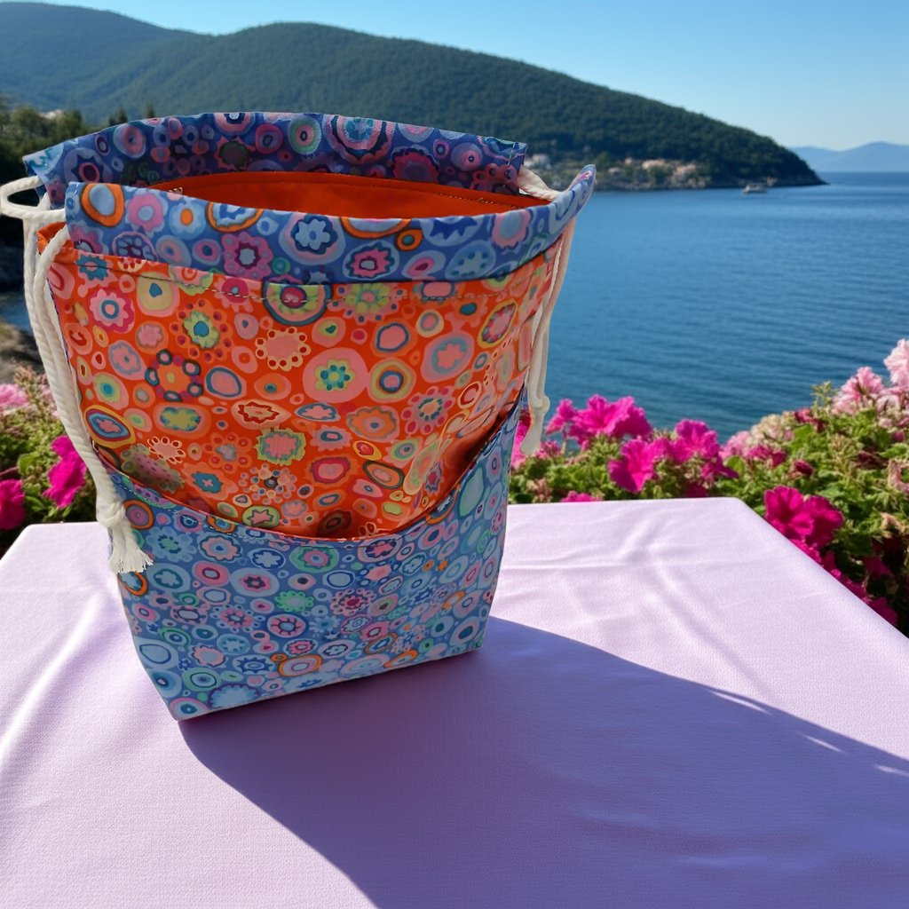 Multi color Floral Pouch