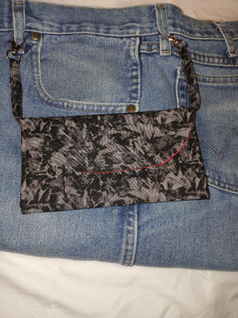 Black Stone Hip Wallet