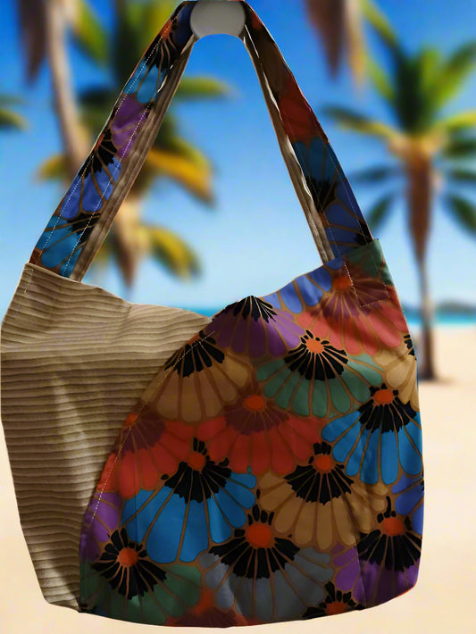 fans and stripes tote
