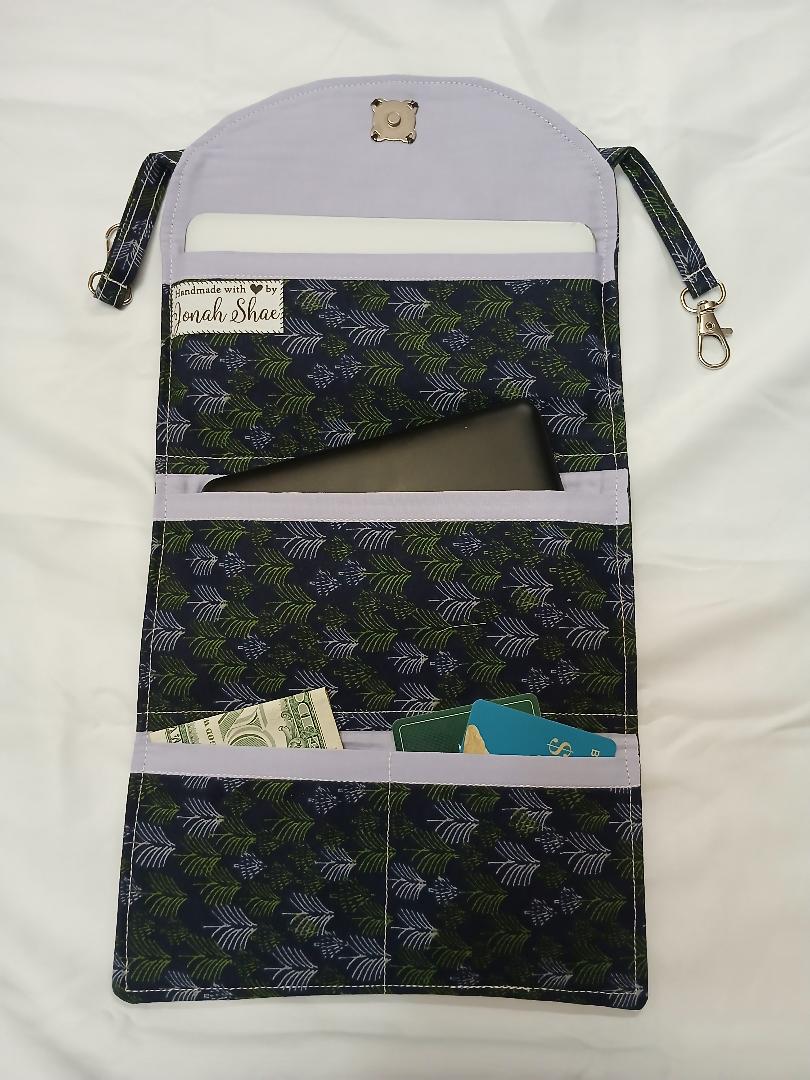 Green/Lavender Hip Wallet