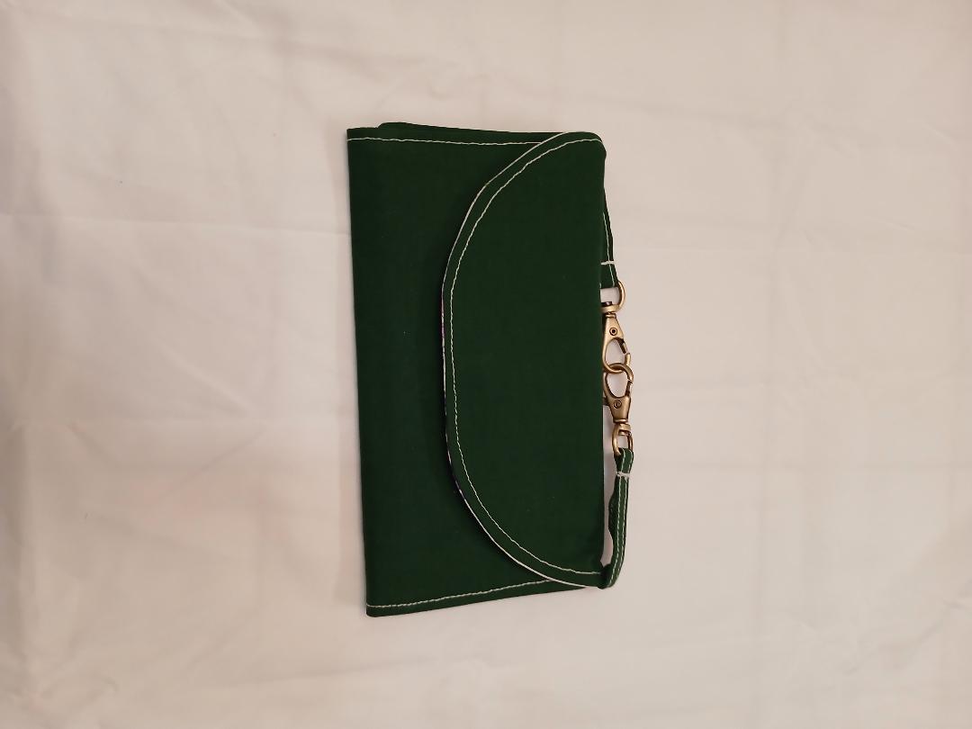 Green/flowers Hip Wallet