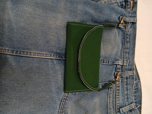 Green/flowers Hip Wallet