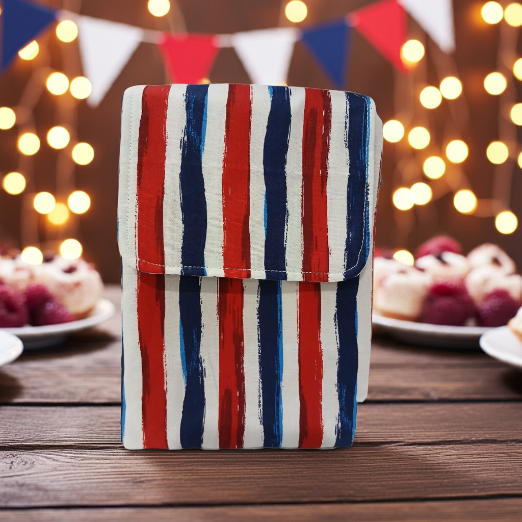 Red White Blue Crossbody wallet