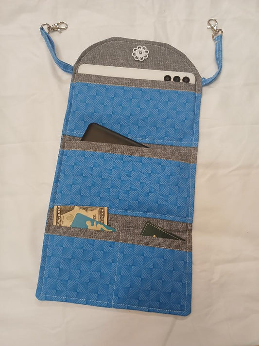 Blue/Grey Hip Wallet