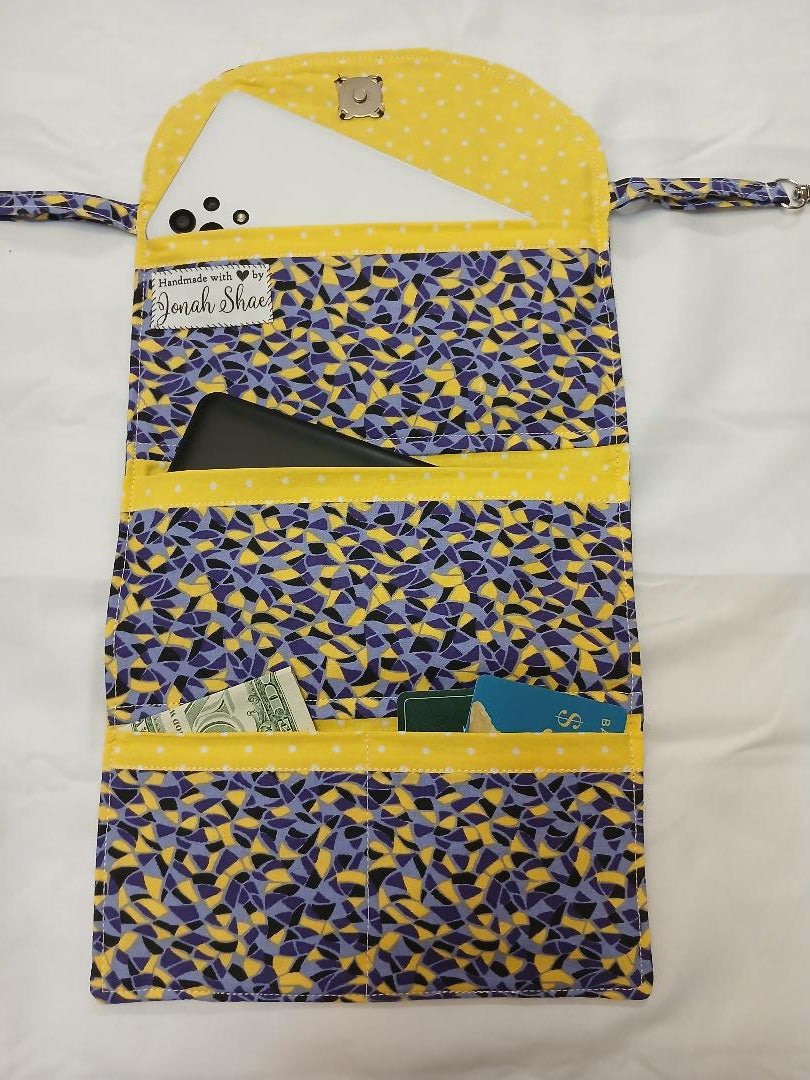 Purple Yellow Hip Wallet