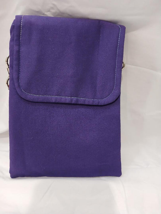 Purple with Pink Crossbody Wallet