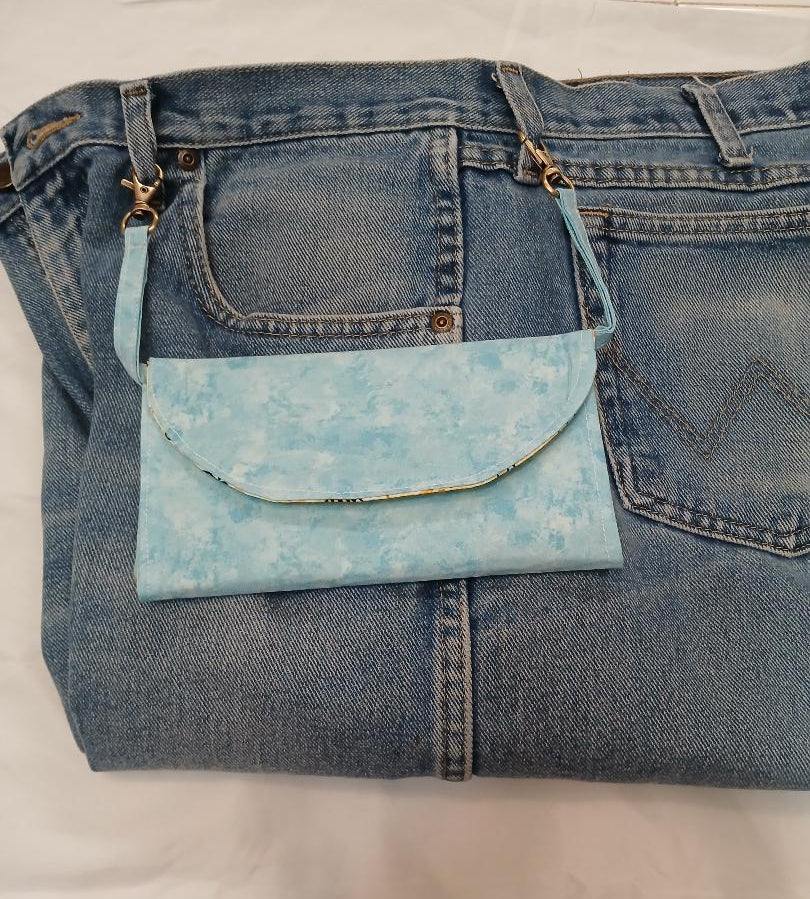 Blue/Bees Hip Wallet