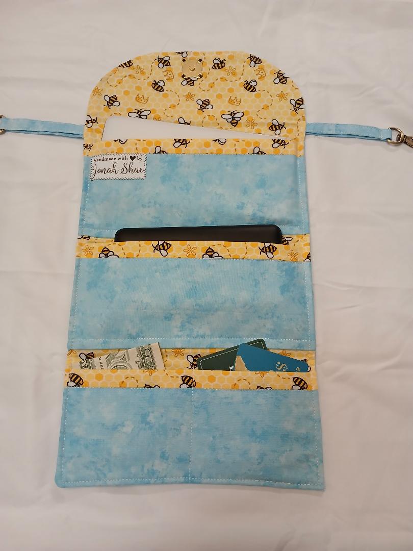 Blue/Bees Hip Wallet