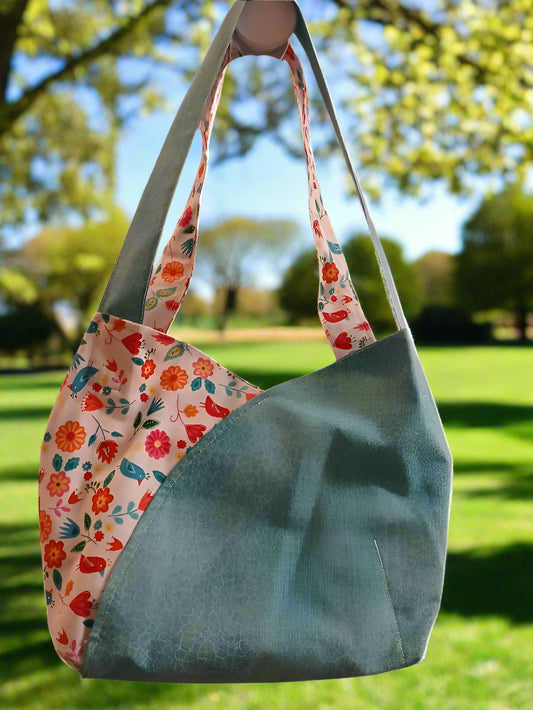 Spring and Teal tote